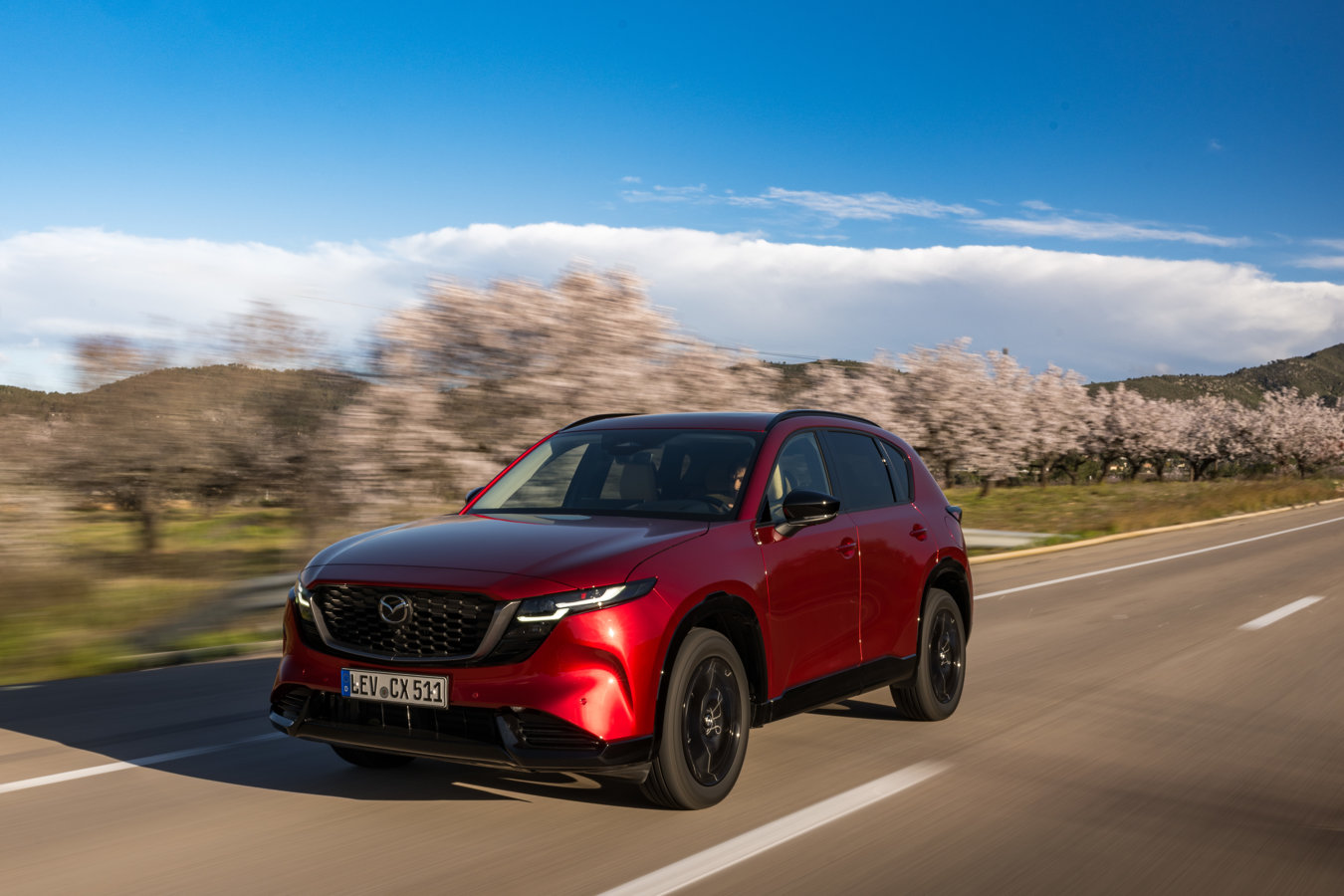 002 | All-new Mazda CX-5, Homura, Soul Red Crystal, Spain, 2026, Action